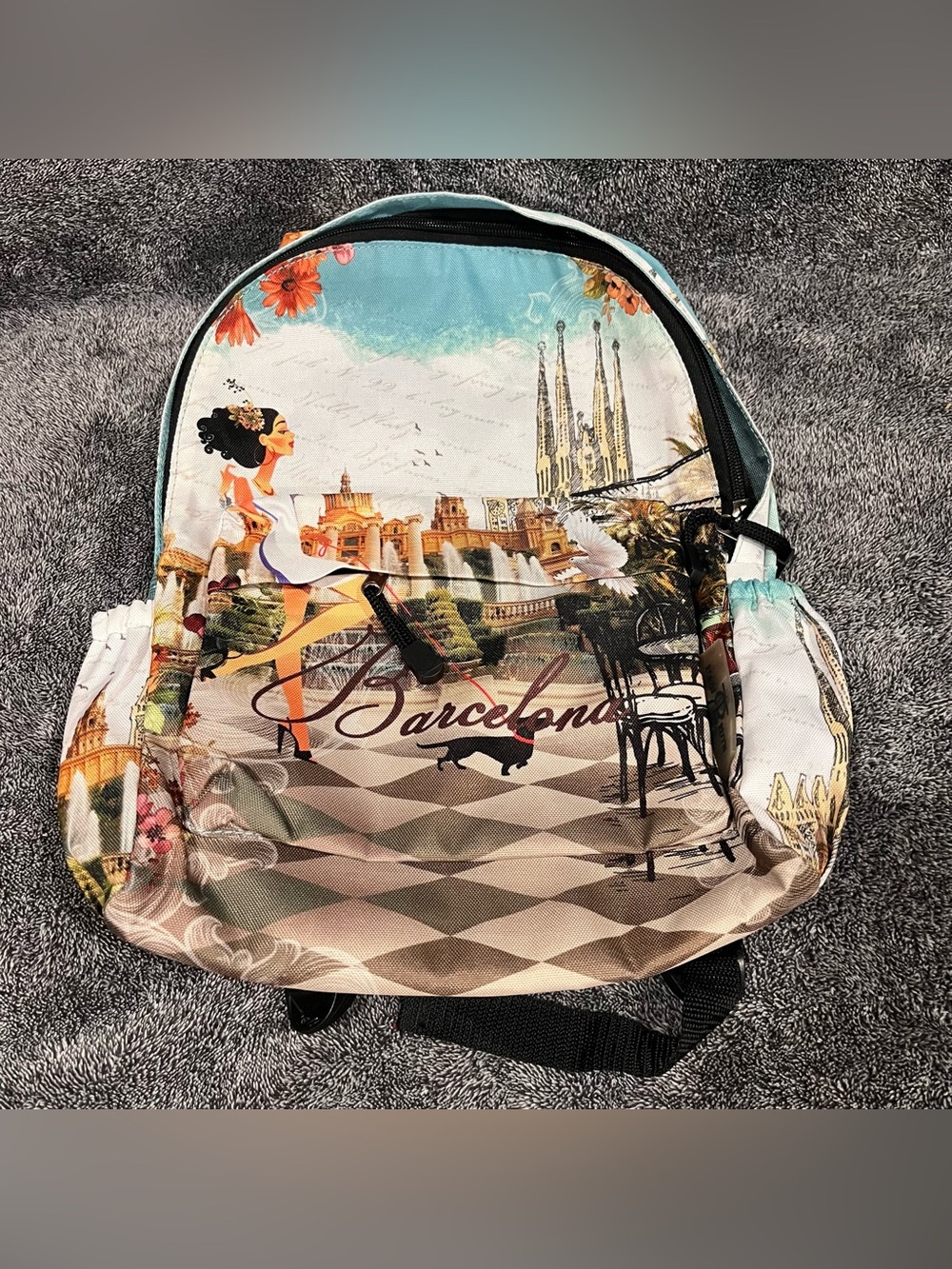 Robin Ruth "Barcelona" city collection souvenir backpack unisex
